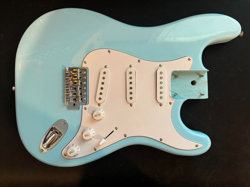 NEW ALDER LOADED DAPHNE BLUE ELECTRIC GUITAR BODY FITS FENDER CUSTOM SHOP STRAT