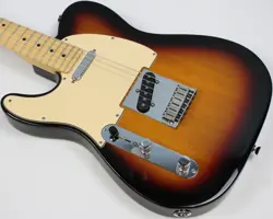2005 FENDER AMERICAN SERIES TELECASTER LEFT-HANDED GUITAR, 3-COLOR SUNBURST