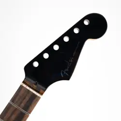 FENDER AMERICAN ULTRA STRATOCASTER GUITAR NECK EBONY FRETBOARD BLACK HEADSTOCK