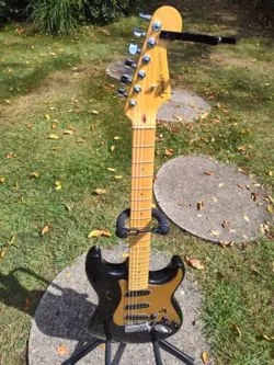 2003 FENDER AMERICAN STRATOCASTER DELUXE BLACK ORIGINAL EXCELLENT