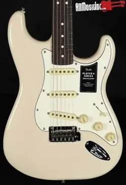 FENDER PLAYER II STRATOCASTER STRAT WHITE BLONDE ELECTRIC GUITAR