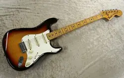 FENDER STRATOCASTER 3-TONE SUNBURST/ MAPLE NECK 1974 VINTAGE