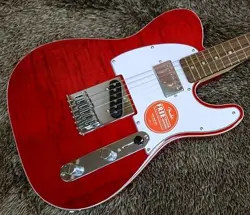 RED TRANSPARENT E.GUITAR