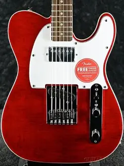 SQUIER BY FENDER AFFINITY SERIES TELECASTER FMT SH -CRIMSON RED ELECTRIC GUITAR