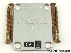 FENDER USA CUSTOM SHOP 1963 RELIC TELECASTER NECK PLATE CHROME TELE