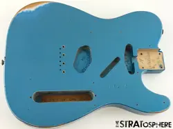 FENDER USA CUSTOM SHOP 1963 RELIC TELECASTER BODY TELE NITRO LAKE PLACID BLUE