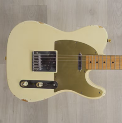 RARE VINTAGE 1994 FENDER STANDARD TELECASTER AGED WHITE RELIC ELECTRIC GUITAR