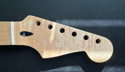 FLAME MAPLE ELECTRIC GUITAR NECK W/ABALONE INLAYS FITS FENDER CUSTOM SHOP STRAT