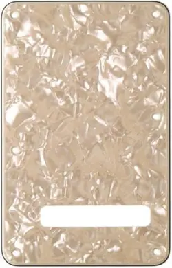 FENDER STRATOCASTER BACKPLATE, WHITE MOTO