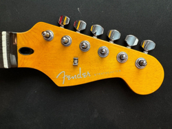 NEW ROSEWOOD/AGED MAPLE ELECTRIC GUITAR NECK W/TUNERS FITS FENDER CUSTOM STRAT
