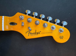 NEW AGED MAPLE ELECTRIC GUITAR NECK W/TUNERS FITS FENDER CUSTOM SHOP STRAT