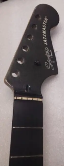 FENDER SQUIER CONTEMPORARY JAZZMASTER NECK W/ TUNING PEGS, NECK PLATE