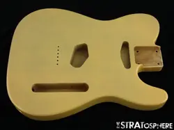 NEW REPLACEMENT BODY FOR FENDER TELECASTER TELE, ROASTED ASH BUTTERSCOTCH BLONDE