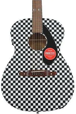 ACOUSTIC-ELECTRIC GUITAR CHECKERBOARD