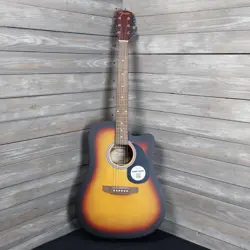 FENDER FA-25CE DREADNAUGHT ACOUSTIC GUITAR SUNBURST - AS-IS