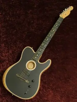 FENDER: AMERICAN ACOUSTASONIC TELECASTER EBONY ELECTRIC GUITAR