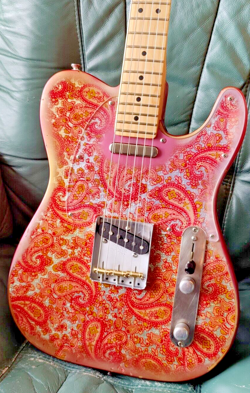 2019 FENDER USA TELECASTER NECK ON A CUSTOM PAISLEY NITRO RELIC BODY - UNIQUE!