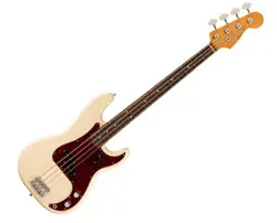 USED FENDER VINTERA II 60S PRECISION BASS - OLYMPIC WHITE W/ ROSEWOOD FB