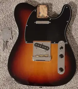 FENDER TELECASTER AMERICAN PROFESSIONAL LOADED GUITAR BODY TRHEE-TONE SUNBURST