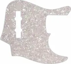 WD CUSTOM PICKGUARD FOR FENDER AMERICAN ELITE JAZZ BASS #28 WHITE PEARL/WHITE...