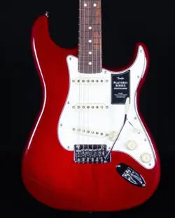 FENDER PLAYER II STRATOCASTER, ROSEWOOD FB, CHAMBERED MAHOGANY, TRANSPARENT