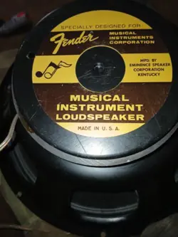 FENDER GUITAR LOUDSPEAKER