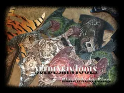 TOOLED LEATHER DISTRESSED