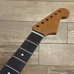 ROASTED MAPLE ROSEWOOD STRAT NECK NITRO SATIN FITS WARMOTH FENDER SR02B8