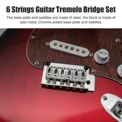 CHROME TREMOLO BRIDGE SET FOR FENDER STRATOCASTER /SQUIER /STRAT STYLE GUITAR