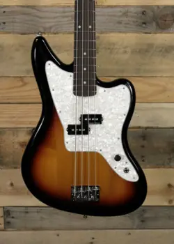 FENDER LIMITED EDITION MARK HOPPUS JAGUAR BASS 3-COLOR SUNBURST W/ GIGBAG