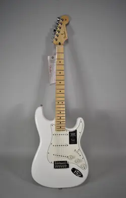 2021 FENDER PLAYER STRATOCASTER POLAR WHITE ELECTRIC GUITAR