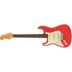FENDER AMERICAN VINTAGE II 1961 STRATOCASTER LEFT-HAND GUITAR, FIESTA RED