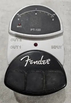 FENDER PT-100 TUNER PEDAL NO POWER CORD