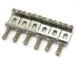 GENUINE FENDER CLASSIC REISSUE NICKEL LOGO SADDLES FENDER STRATOCASTER/STRAT®