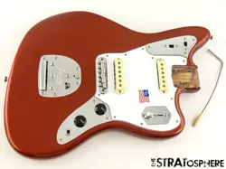 USA FENDER JOHNNY MARR JAGUAR LOADED BODY, AMERICAN NITRO METALLIC KO