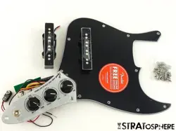 FENDER SQUIER AFFINITY ACTIVE JAZZ BASS LOADED PICKGUARD J BASS GUITAR BLACK