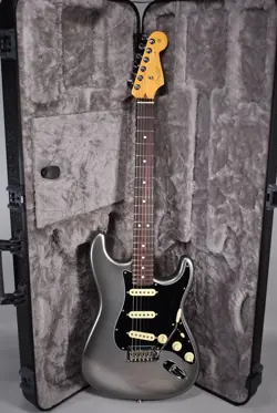 2023 FENDER AMERICAN PRO II STRATOCASTER MERCURY FINISH ELECTRIC GUITAR W/OHSC