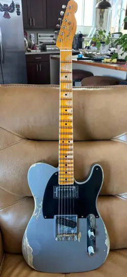 2021 FENDER CUSTOM SHOP '51 TELECASTER HS HEAVY RELIC - FADED PEWTER