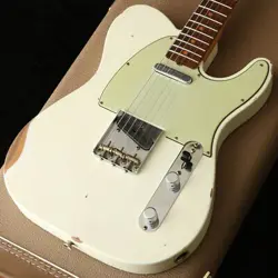 FENDER CUSTOM SHOP LTD 1960 TELECASTER RELIC AGED OLYMPIC WHITE