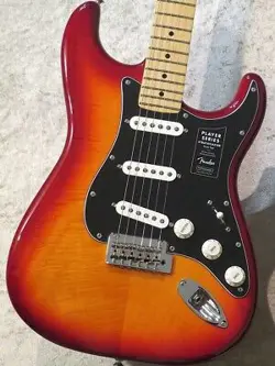 FENDER PLAYER STRATOCASTER PLUS TOP MAPLE FINGERBOARD AGED CHERRY BURST #MX22291