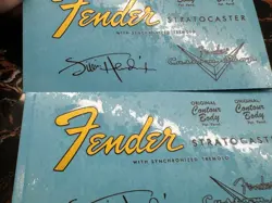 2SETS FENDER STRATOCASTER CUSTOM SHOP GUITAR WATERSLIDE TRANSFER HEADSTOCK DECAL