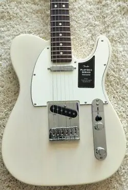FENDER PLAYER II TELECASTER GUITAR, ROSEWOOD FINGERBOARD, WHITE BLONDE - DEMO