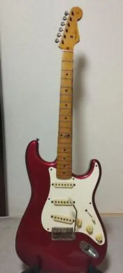 RARE FENDER JAPAN ST57-65 H SERIAL FUJIGEN PERIOD CAR CANDY APPLE MANUFACTURED I