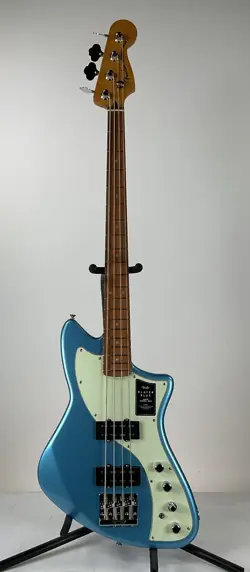 FENDER PLAY PLUS ACTIVE METEORA ELECTRIC SOLIDBODY BASS GUITAR, OPAL SPARK