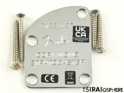 FENDER AMERICAN CORY WONG STRAT NECK PLATE STRATOCASTER CHROME CONTOUR
