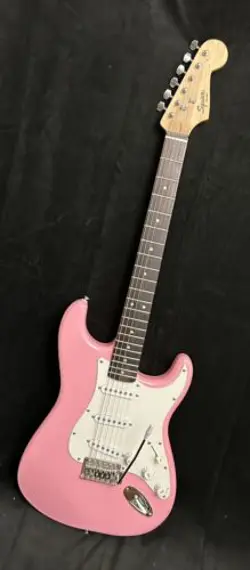 PINK FENDER SQUIER STRATOCASTER ELECTRIC GUITAR