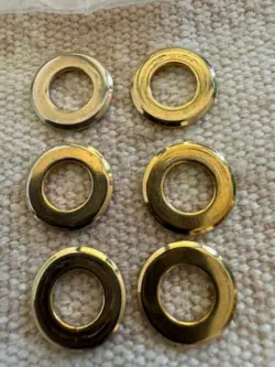 GUITAR DOC SHOP® GOLD HIPSHOT TUNER DRESS WASHERS FOR FENDER STRAT & TELE 537