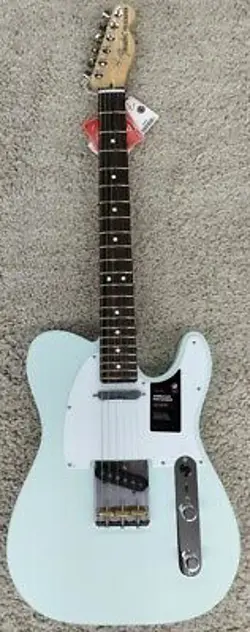 FENDER AMERICAN PERFORMER SATIN SONIC BLUE TELECASTER GUITAR WITH DELUXE GIG BAG