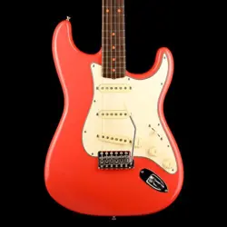USED FENDER AMERICAN VINTAGE II 1961 STRATOCASTER FIESTA RED WITH OHSC