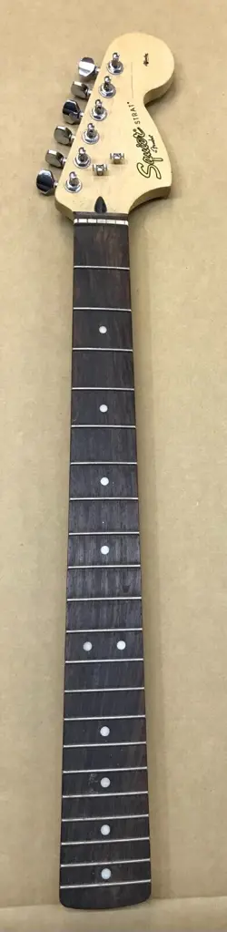 2009 FENDER STRATOCASTER STRAT SQUIER GUITAR NECK W/ LOGO TUNERS LUTHIER LOADED!